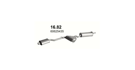 Глушитель средн+задн часть ALFA ROMEO: 146 96-01