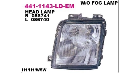 Фара передн лев с ЭК VW: LT 98-