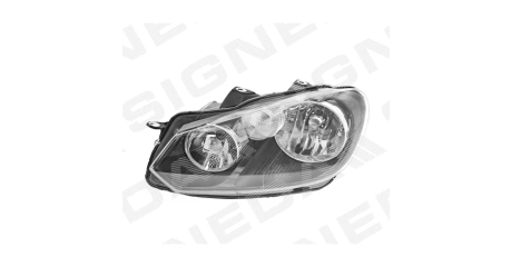 Фара передн лев с ЭК VW: GOLF 11.08-, HELLA-TYPE