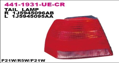Фонарь задний прав VW: BORA 98-04