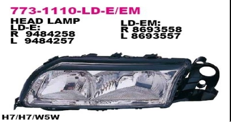Фара передн прав с ЭК VOLVO: S80 99-03