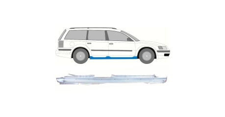 Порог кузова прав VW PASSAT B5 (10/1996-02/2005) мод 4/5 дв