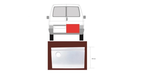VW Transporter T4 90-96 Панель зад дв. ниж часть R (Дания )