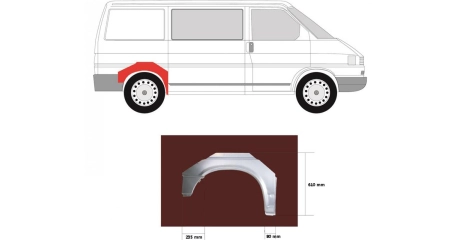 Арка крыла задн прав VW: TRANSPORTER Т4 90-97