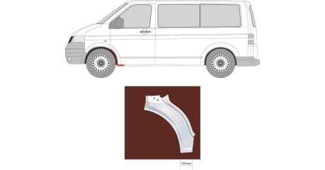 Арка крыла передн лев (задн часть) VW TRANSPORTER T5 (04/2003-11/2009)