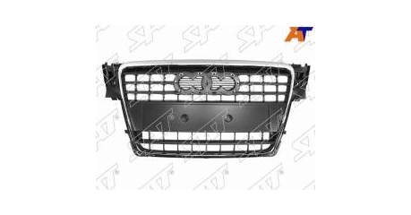 Audi-(A4) 08-11 Решетка рад-ра с хромом.