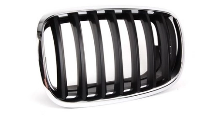 Решетка радиатора лев BMW: X5 (E70) 07-10 (чёрн/хром) (3.0Si)