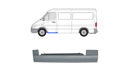 VW LT 96-06 Порог под пер. дверями. L ( Польша )
