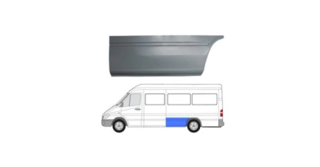 VW LT 96-06 Передняя часть зад. арки L ( дл.база/2900см)