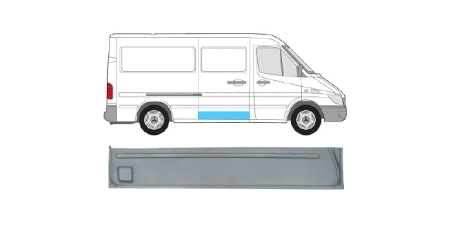 VW LT 96-06 Дно бок двери.