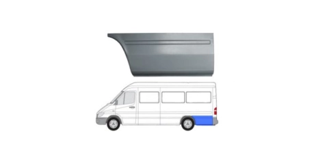 VW LT 96-06 Задняя часть зад. арки L ( дл.база/2900см)
