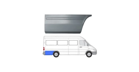 VW LT 96-06 Задняя часть зад. арки R ( дл.база/2900см)
