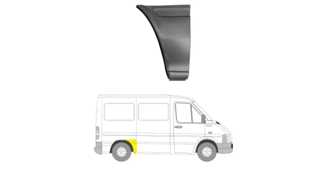 VW LT 96-06 Передняя часть зад. арки R ( кор.база/1200см)