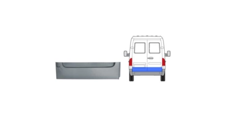VW LT 96-06 Панель зад. Дв. Ниж. часть R 20 cm.