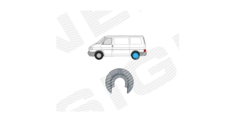 Кожух тормозного диска зад лев=прав VW: Т4 09.1990-1997 (ОЦИНКОВАНО!) (Страна производства: Польша)