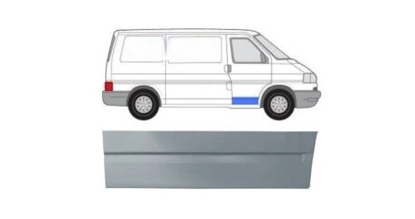 Панель кузова дверь низкий прав VW: T4 90-03 (ОЦИНКОВАНО!) (Страна производства: Польша)