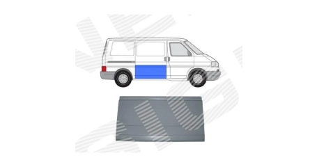 Панель кузова дверь боковая высокий 61 cm VW: T4 90-03 (ОЦИНКОВАНО!) (Страна производства: Польша)