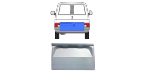 VW Transporter T4 90-96 Панель зад дв. ниж часть L 43 cm (Польша)