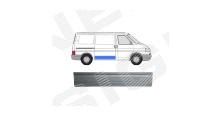 Панель кузова дверь боковая низкий 24 cm VW: T4 90-03 (ОЦИНКОВАНО!) (Страна производства: Польша)