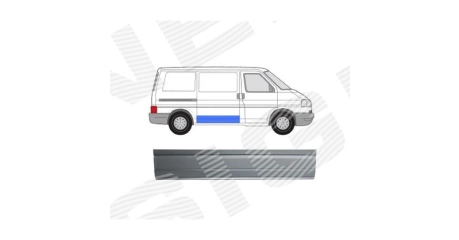 VW Transporter T4 90-96 Панель бок. Дв.ниж.часть 26 см ( Польша )