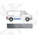 Панель кузова дверь боковая низкий 24 cm VW: T4 90-03 (ОЦИНКОВАНО!) (Страна производства: Польша)