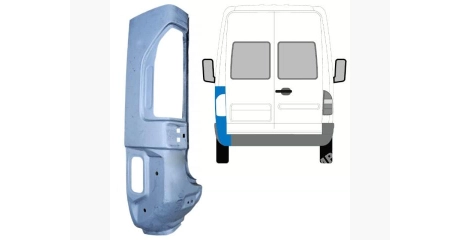 VW LT 96-06 Задний угол под фонарь 1/2 высокий  L