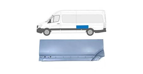 Crafter 06-18 Передняя верх.часть зад. арки L Long- 4300/4700mm.