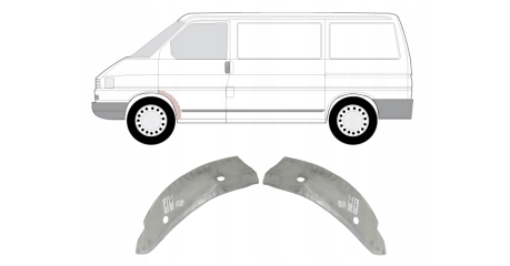 VW Transporter T4 90-96 Внутренняя часть переднего крыла L ( Польша )