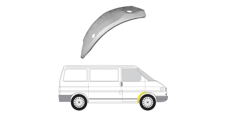 VW Transporter T4 90-96 Внутренняя часть переднего крыла R ( Польша )