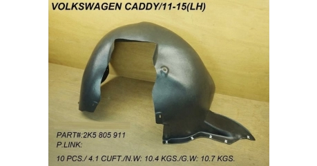 Подкрылок лев VOLKSWAGEN: CADDY FACELIFT 2010-