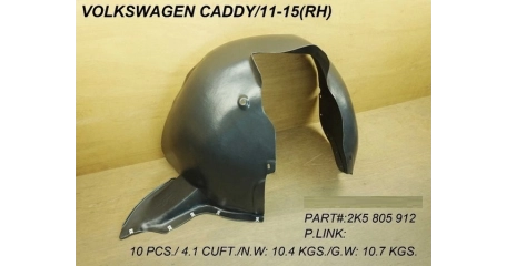 Подкрылок прав VOLKSWAGEN: CADDY FACELIFT 2010-
