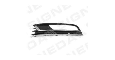 VW Passat (B7)  11-14  Решетка в бампер (L)(с отв.хром.молдинг)